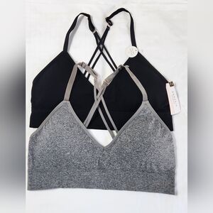 Danskin Black and Gray Bralette Duo. SKU B18